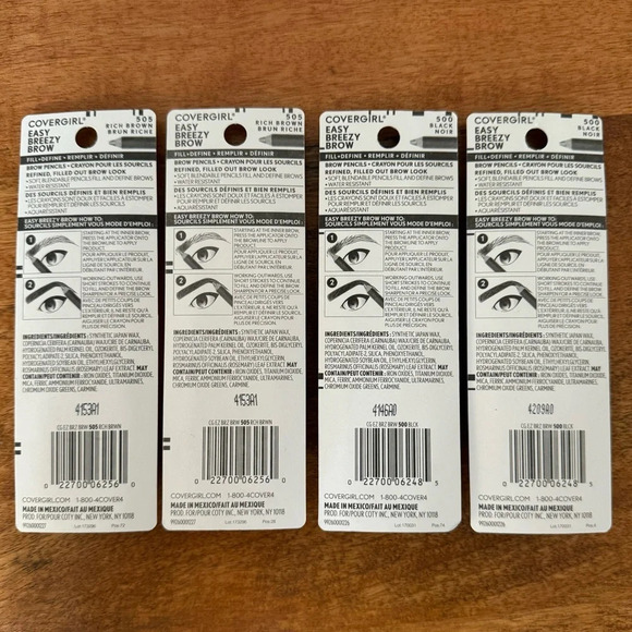 Covergirl Gift Bundle - Fill + Define Brow Pencils (4) & Clean Classic Blush (1) - Picture 6 of 9